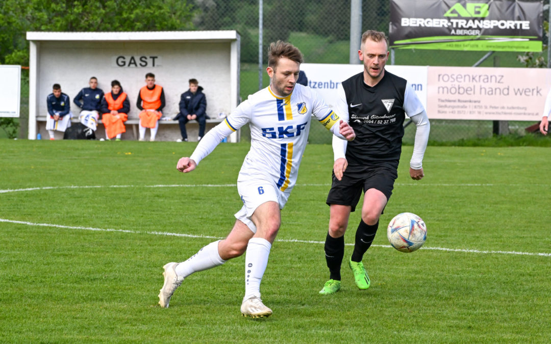 Das Spiel gegen den Tabellendritten USC St. Peter/J. endet unentschieden